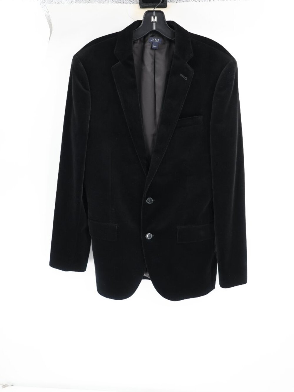 NWT J Crew Sport Coat Mens 38R Ludlow Jacket Velvet Blazer Two Button Black